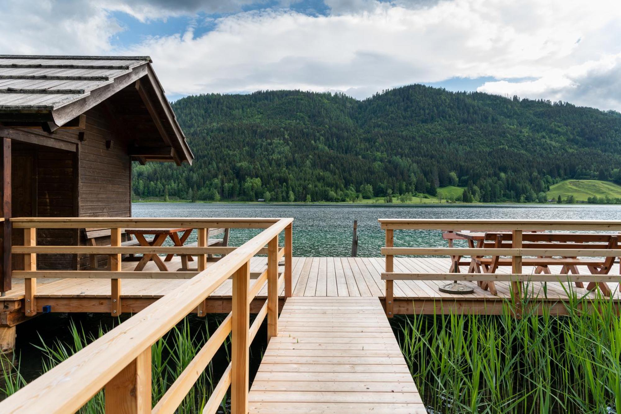 Draxl-Hof Ferienwohnungen Weissensee Bagian luar foto