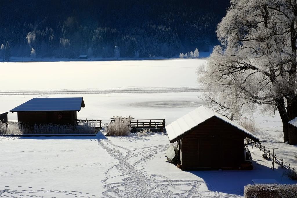 Draxl-Hof Ferienwohnungen Weissensee Bagian luar foto